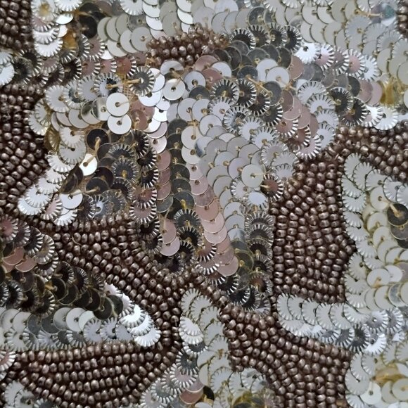 Walborg De Pinna Vintage Handmade clutch sequins and beaded made in Belgium - Picture 5 of 6